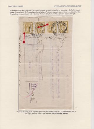 HRADCANY - POSTAL USE OF THE FIRST DRAWING – sheet 119