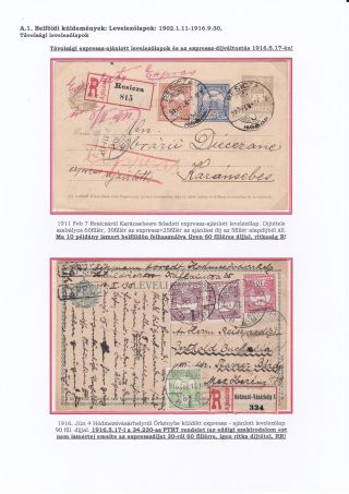 POŠTOVNÍ HISTORIE UHERSKÉHO KRÁLOVSTVÍ 1900-1918 - DOPISY, DOPISNICE - maďarsky – list 11