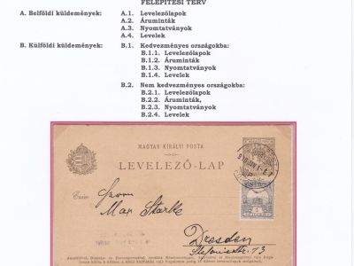 POŠTOVNÍ HISTORIE UHERSKÉHO KRÁLOVSTVÍ 1900-1918 - DOPISY, DOPISNICE - maďarsky