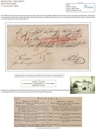POŠTOVNÍ HISTORIE BRNA DO ROKU 1875 – list 23