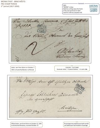 POŠTOVNÍ HISTORIE BRNA DO ROKU 1875 – list 34