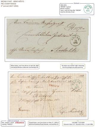 POŠTOVNÍ HISTORIE BRNA DO ROKU 1875 – list 49