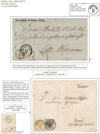 POŠTOVNÍ HISTORIE BRNA DO ROKU 1875 – list 58