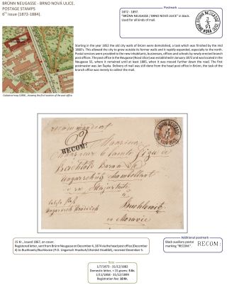 POŠTOVNÍ HISTORIE BRNA DO ROKU 1875 – list 104