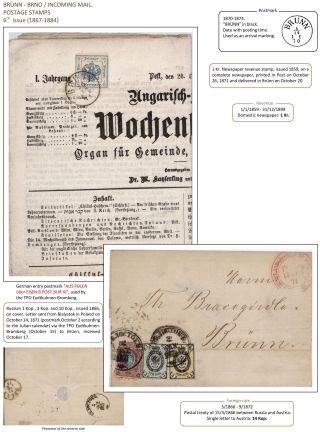 POŠTOVNÍ HISTORIE BRNA DO ROKU 1875 – list 120