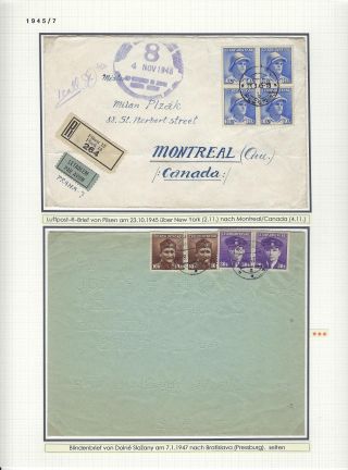 MODERN CZECHOSLOVAKIA, HIGHLIGHTS OF THE STAMP ISSUES 1943-1983 – sheet 13
