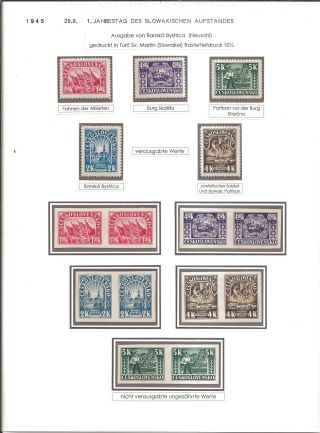 MODERN CZECHOSLOVAKIA, HIGHLIGHTS OF THE STAMP ISSUES 1943-1983 – sheet 16