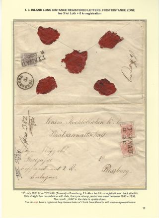 POSTGESCHICHTE DER SLOWAKEI 1850-1875 – Blatt 12