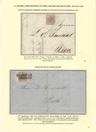 POSTGESCHICHTE DER SLOWAKEI 1850-1875 – Blatt 17