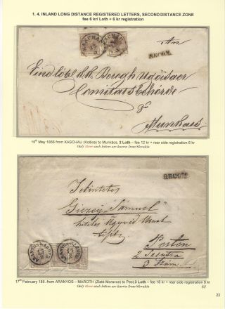POSTGESCHICHTE DER SLOWAKEI 1850-1875 – Blatt 22