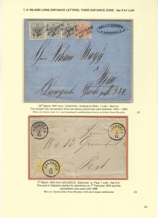 POSTGESCHICHTE DER SLOWAKEI 1850-1875 – Blatt 24