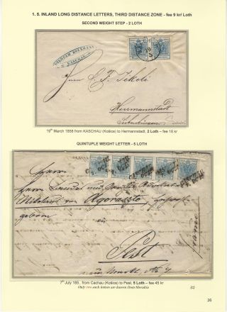POSTGESCHICHTE DER SLOWAKEI 1850-1875 – Blatt 26