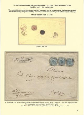 POSTGESCHICHTE DER SLOWAKEI 1850-1875 – Blatt 28