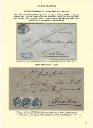 POSTGESCHICHTE DER SLOWAKEI 1850-1875 – Blatt 29