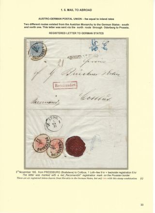 POSTGESCHICHTE DER SLOWAKEI 1850-1875 – Blatt 30