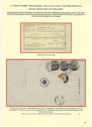 POSTGESCHICHTE DER SLOWAKEI 1850-1875 – Blatt 33