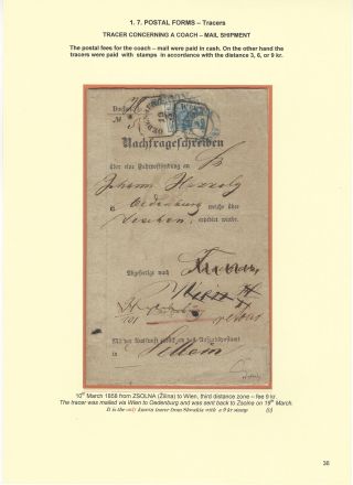 POSTGESCHICHTE DER SLOWAKEI 1850-1875 – Blatt 36