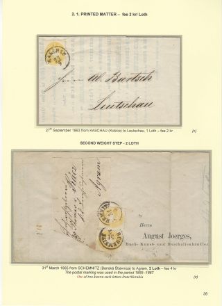 POSTGESCHICHTE DER SLOWAKEI 1850-1875 – Blatt 39