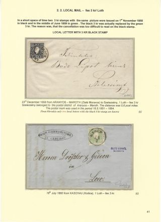 POSTGESCHICHTE DER SLOWAKEI 1850-1875 – Blatt 41