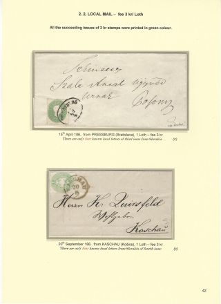 POSTGESCHICHTE DER SLOWAKEI 1850-1875 – Blatt 42