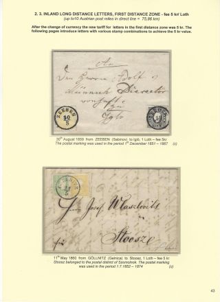 POSTGESCHICHTE DER SLOWAKEI 1850-1875 – Blatt 43