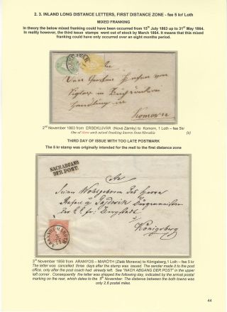 POSTGESCHICHTE DER SLOWAKEI 1850-1875 – Blatt 44