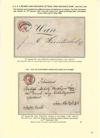 POSTGESCHICHTE DER SLOWAKEI 1850-1875 – Blatt 45