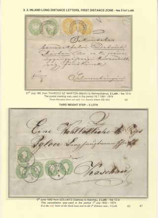 POSTGESCHICHTE DER SLOWAKEI 1850-1875 – Blatt 47