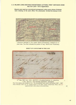 POSTGESCHICHTE DER SLOWAKEI 1850-1875 – Blatt 49