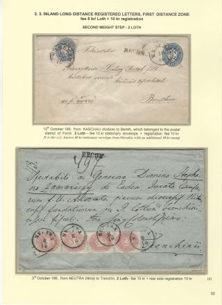 POSTGESCHICHTE DER SLOWAKEI 1850-1875 – Blatt 52