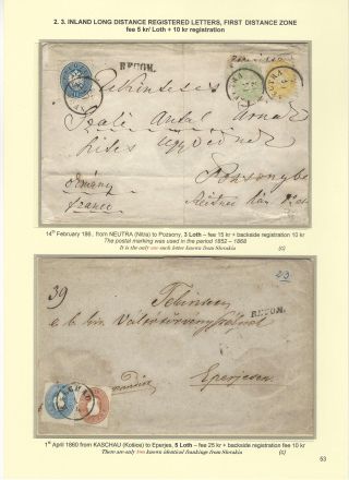 POSTGESCHICHTE DER SLOWAKEI 1850-1875 – Blatt 53