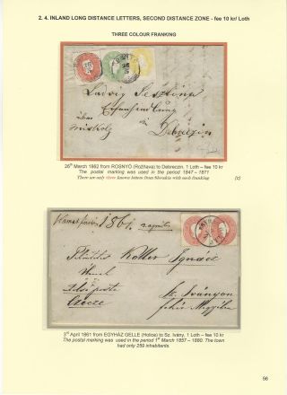 POSTGESCHICHTE DER SLOWAKEI 1850-1875 – Blatt 56