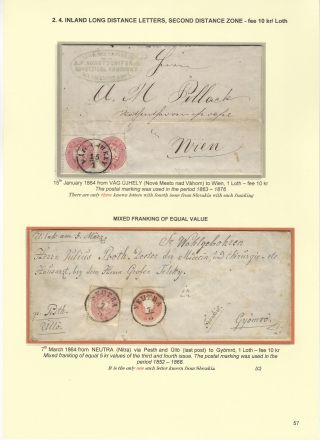 POSTGESCHICHTE DER SLOWAKEI 1850-1875 – Blatt 57