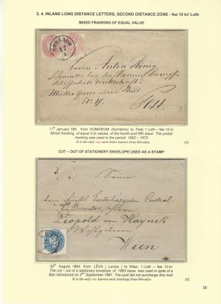 POSTGESCHICHTE DER SLOWAKEI 1850-1875 – Blatt 58