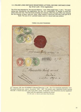 POSTGESCHICHTE DER SLOWAKEI 1850-1875 – Blatt 61