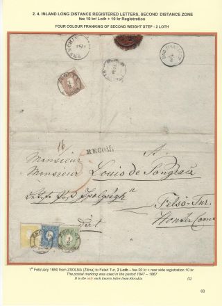 POSTGESCHICHTE DER SLOWAKEI 1850-1875 – Blatt 63