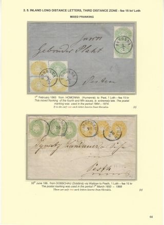POSTGESCHICHTE DER SLOWAKEI 1850-1875 – Blatt 68