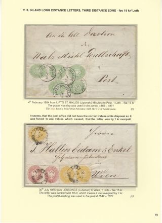 POSTGESCHICHTE DER SLOWAKEI 1850-1875 – Blatt 69