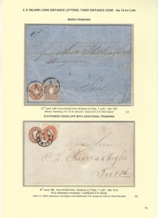 POSTGESCHICHTE DER SLOWAKEI 1850-1875 – Blatt 70
