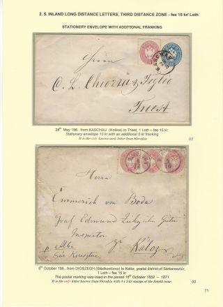 POSTGESCHICHTE DER SLOWAKEI 1850-1875 – Blatt 71