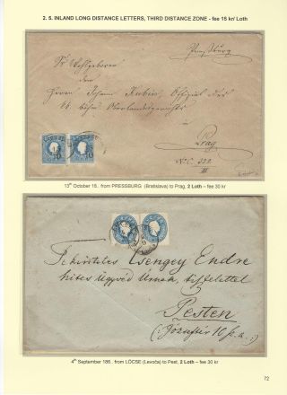 POSTGESCHICHTE DER SLOWAKEI 1850-1875 – Blatt 72