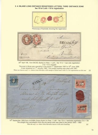 POSTGESCHICHTE DER SLOWAKEI 1850-1875 – Blatt 74