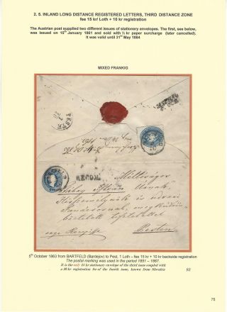 POSTGESCHICHTE DER SLOWAKEI 1850-1875 – Blatt 75