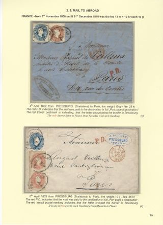 POSTGESCHICHTE DER SLOWAKEI 1850-1875 – Blatt 79