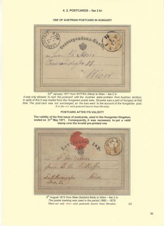 POSTGESCHICHTE DER SLOWAKEI 1850-1875 – Blatt 95