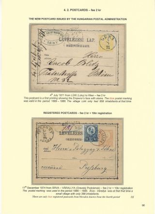POSTGESCHICHTE DER SLOWAKEI 1850-1875 – Blatt 96