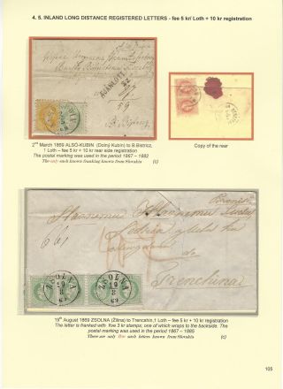 POSTGESCHICHTE DER SLOWAKEI 1850-1875 – Blatt 105
