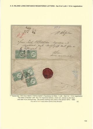 POSTGESCHICHTE DER SLOWAKEI 1850-1875 – Blatt 106
