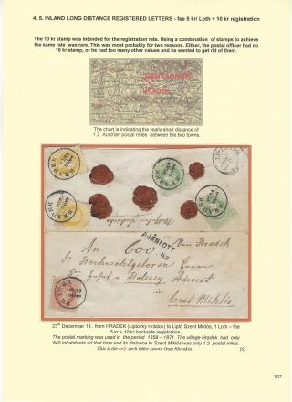 POSTGESCHICHTE DER SLOWAKEI 1850-1875 – Blatt 107