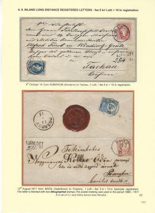 POSTGESCHICHTE DER SLOWAKEI 1850-1875 – Blatt 111